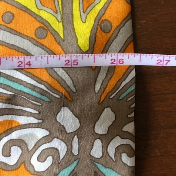 KATE SPADE Jana Silk Yellow Halter Rhinestone Metal Accent Top 8 - Picture 17 of 17